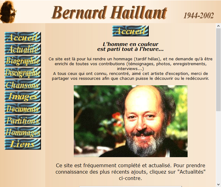 un autre site sur Bernard Haillant